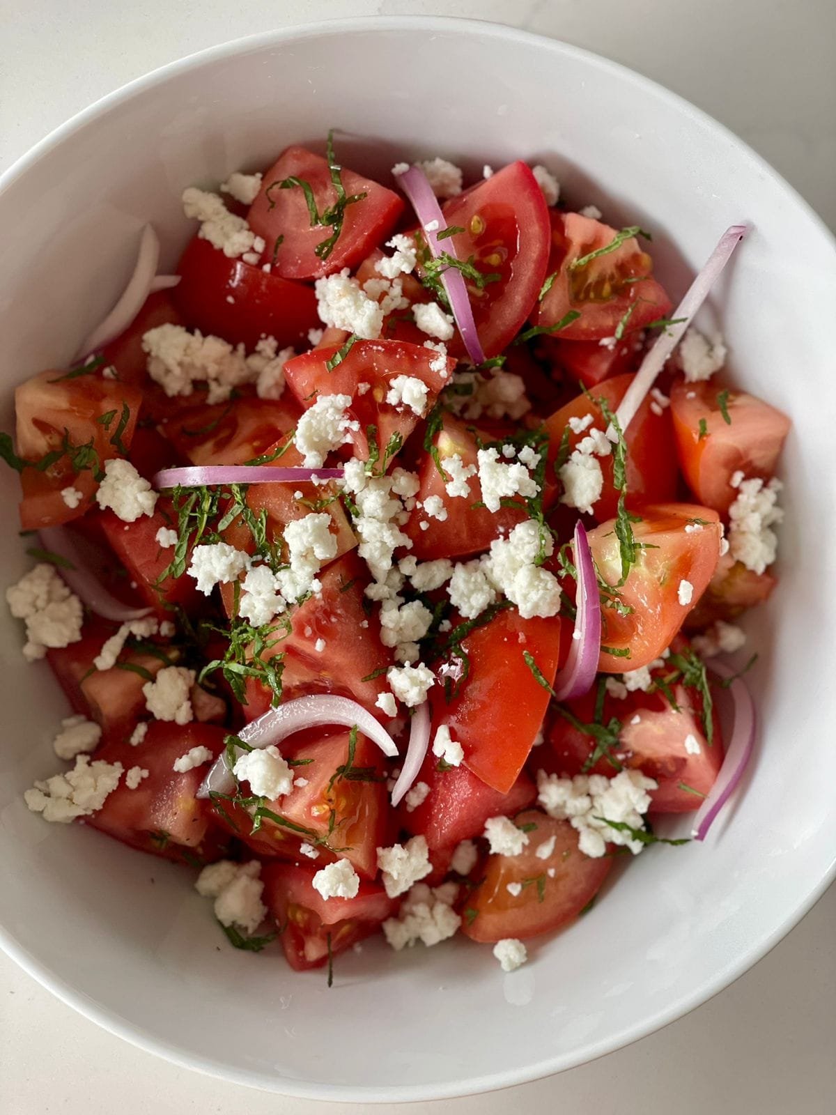 Ensalada de tomates y sandia