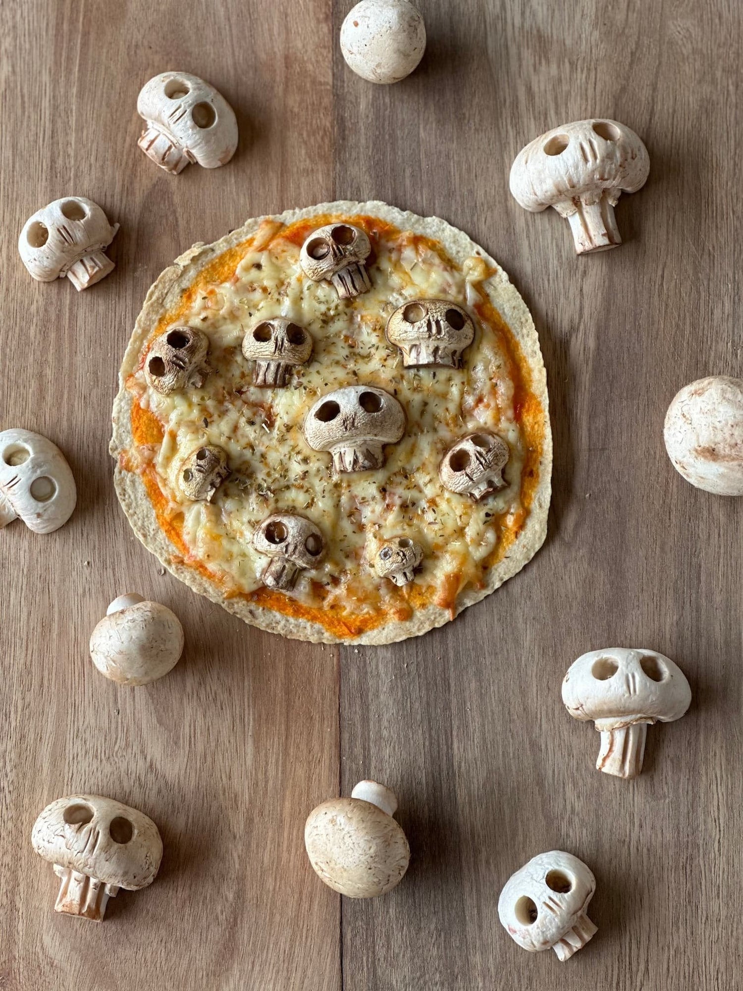 Spooky pizza
