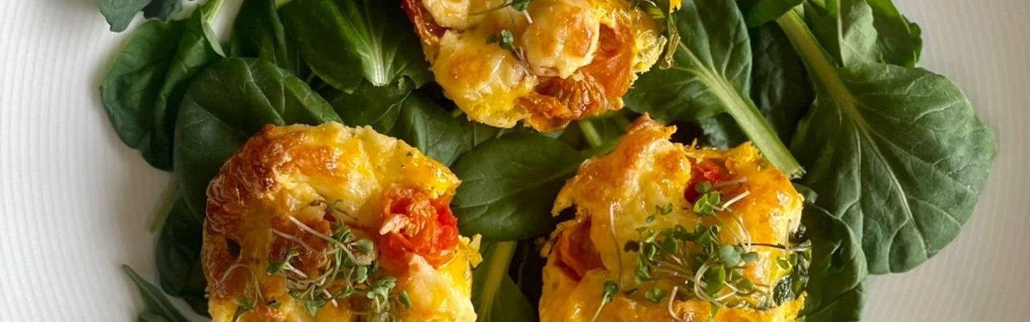 Coquitas de Huevo con Verduras Gratinados
